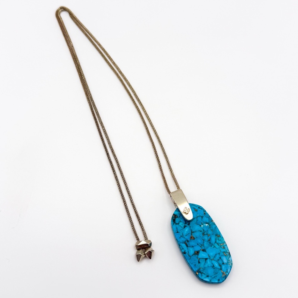 ✨ KENDRA SCOTT ✨ Inez Turquoise Magnesite Adjustable Pendant Necklace